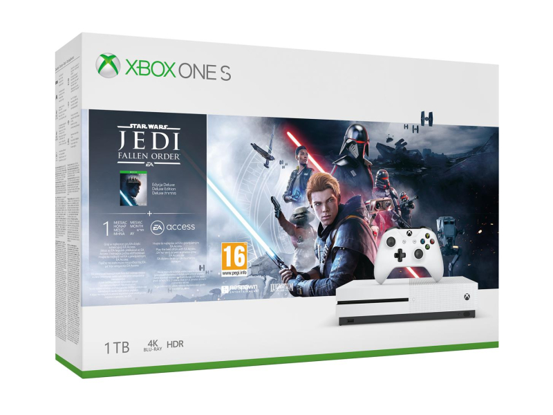 Microsoft Xbox One S + STAR WARS: Upadły Zakon